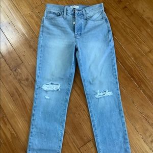Madewell NWT Classic Straight jeans, size 26